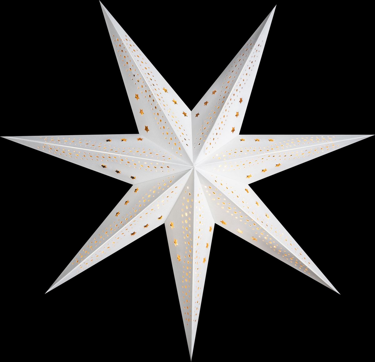 Sterntaler decoratieve ster | Kerststerpapier | Fluweel | vouwster | 75cm | Binnen | gloeilamp | Stekker